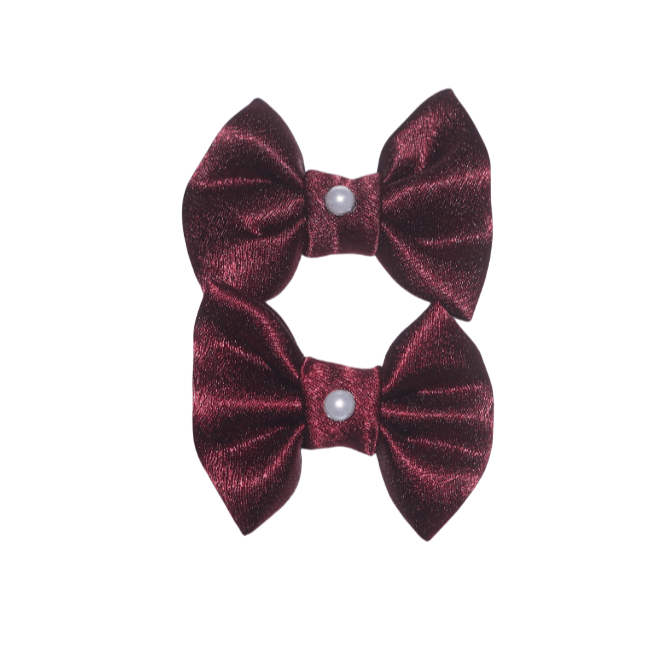 Hair Bows For Women, Bow Clips For Women - Barette Hair Clip - Luxury Silky Satin Hair Bow Clips view 2