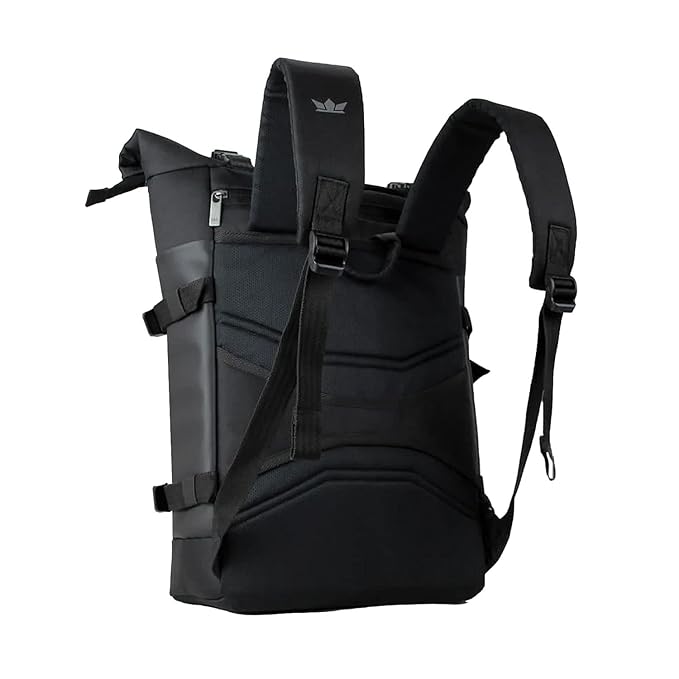 GODS Vajra Roll Top 15.6 inch Polyester Laptop Tech Backpack(25 Ltrs, Black) view 2