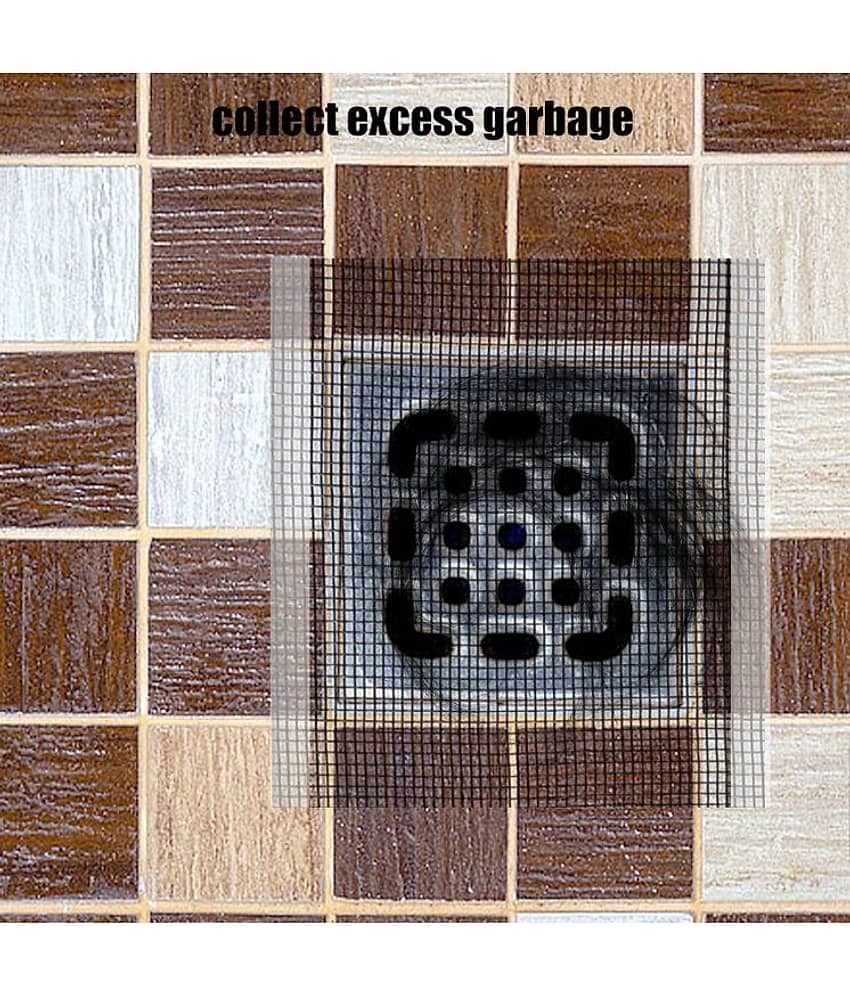 Kitchen Sink Strainer Disposable Hair Catcher Shower Drain Mesh Stickers Roll, Cuttable PVC Mesh, DIY Shower Drain Cover Hair Catcher for Any Length view 2
