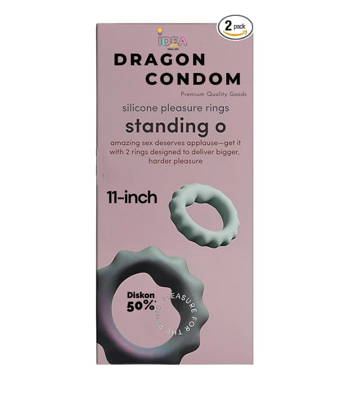 Imported Drag-on Plus Condom for Men (11 Inch) | Ultra-Thin & Comfortable | Premium Quality | Smooth Fit | Natural Feel | Individually Packed