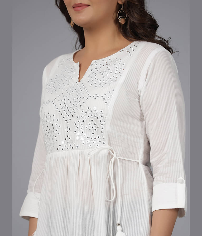 Juniper Women's Cotton Tunic ( White ) view 2