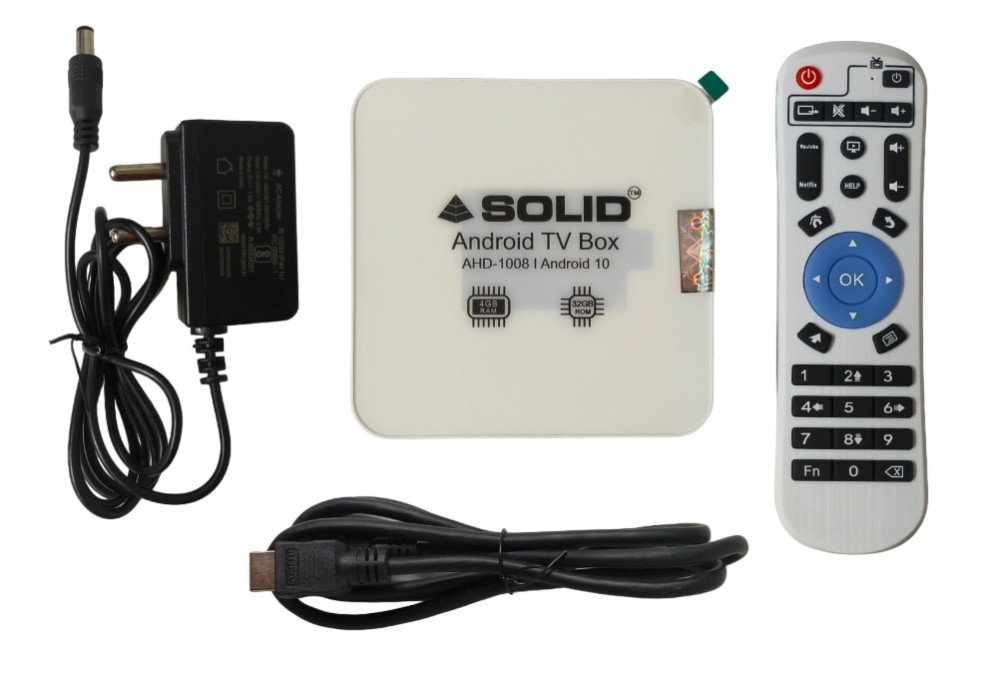Solid AHD-1008 4GB / 32 GB Android 10 Smart Tv Box
