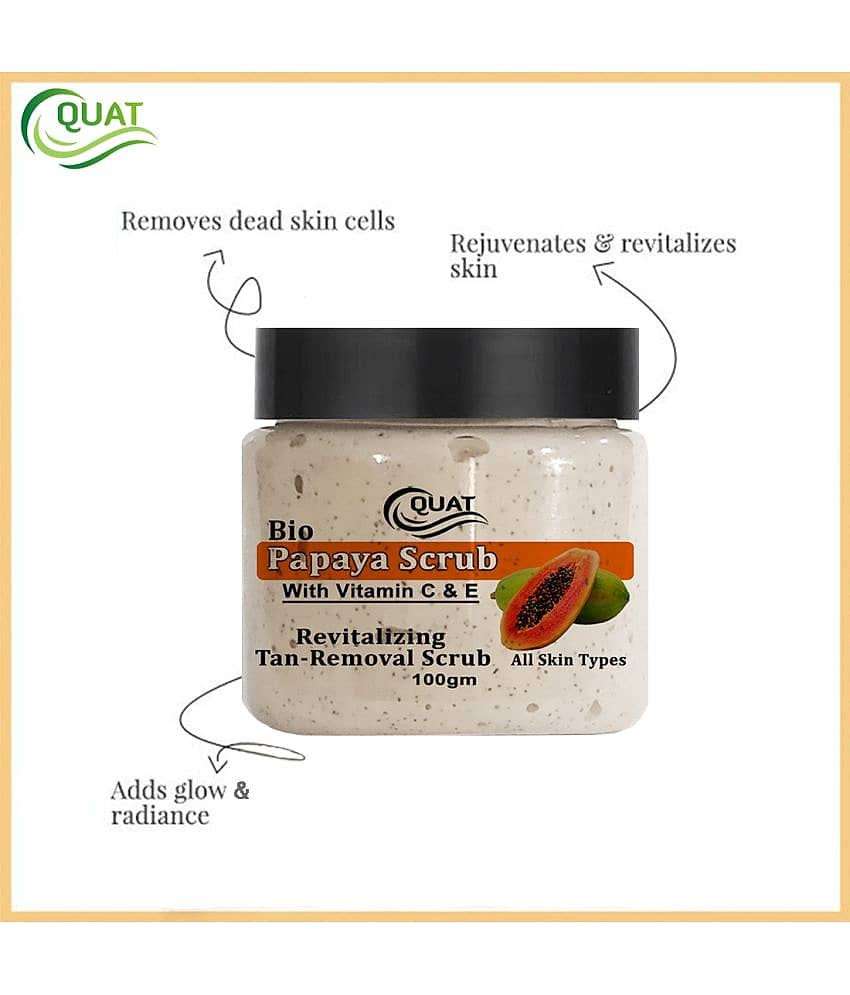 Quat - Blackheads and Whiteheads Removal Face Wash + Scrub For Combination Skin ( Pack of 1 ) view 2