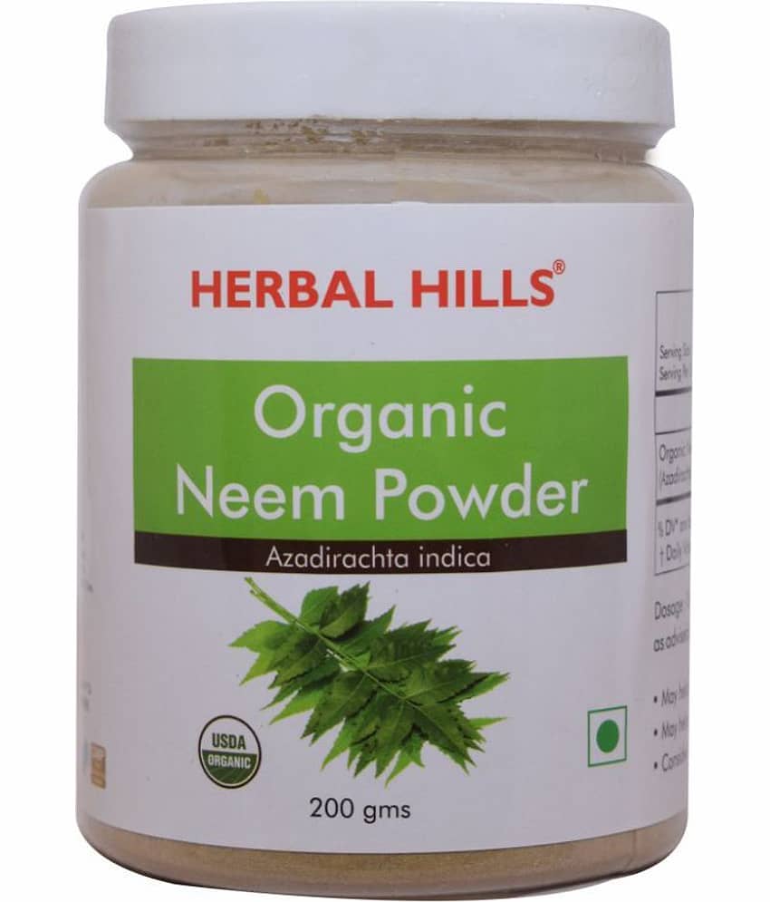 Herbal Hills Organic Neem Powder 200 gm Pack of 5