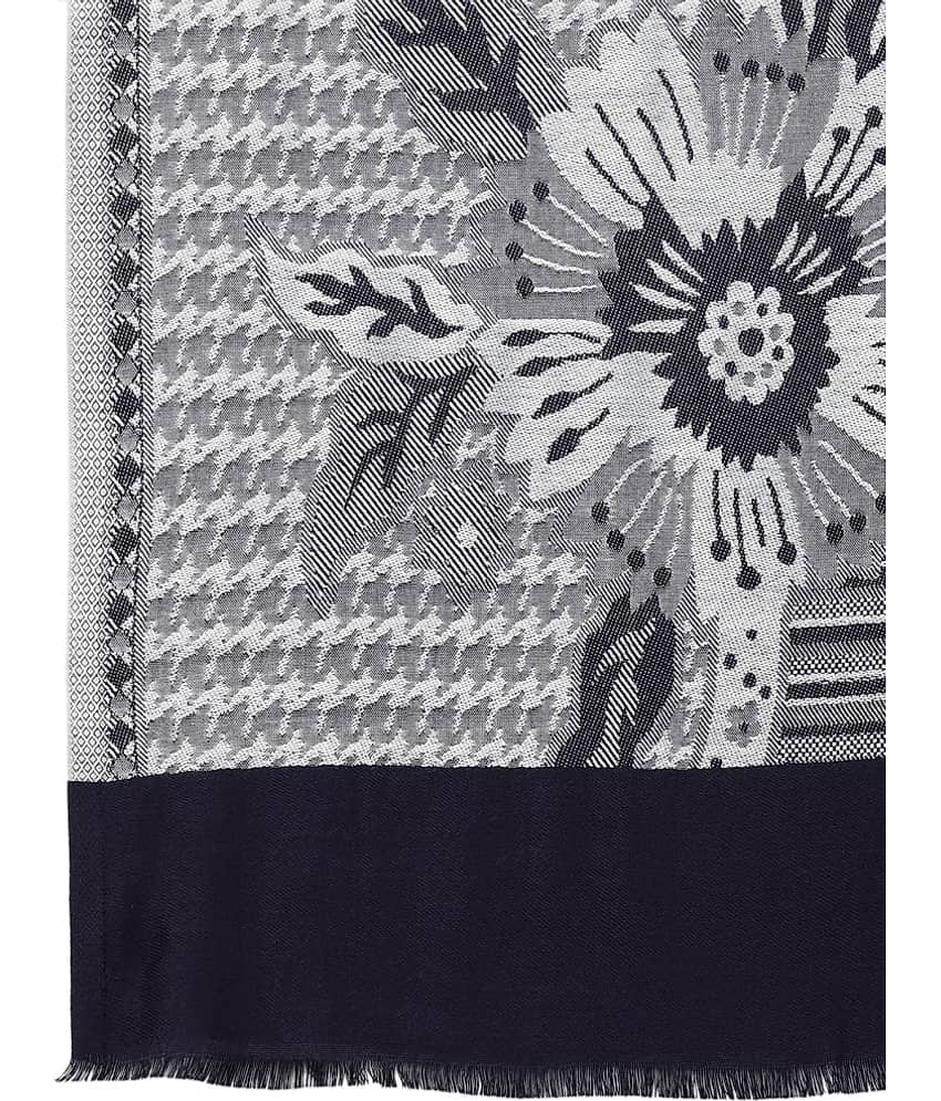 Anekaant - Navy Blue Synthetic Women's Stole ( Pack of 1 ) view 2