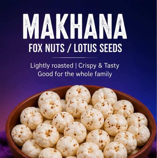 NidhiS Dry Fruits Makhana (Fox Nuts / Lotus Seeds) view 2