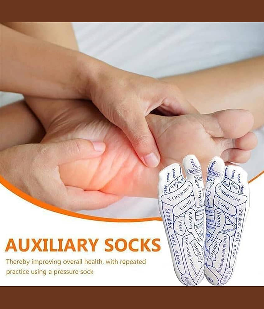 GEEO Reflexology Socks with Tools,Reflexology Socks Set,Acupressure Reflexology Socks with Trigger Point Massage Tool,Reflexology Foot Massage Socks,Foot Pain Relief Remedy for Foot Massager view 2