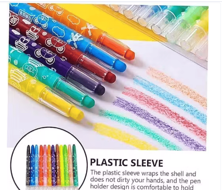24-Piece Twist Crayons Coloring Set for Kids – Multicolor Art & Craft Kit view 2