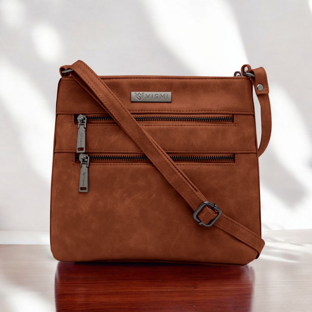 VISMIINTREND Sling Bag for Women | Crossbody Messenger Bag | Pu Leather Stylish Shoulder Bag | Water Resistant Adjustable Strap view 2