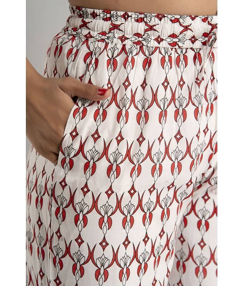 MAUKA - Red Rayon Women's Palazzo ( Pack of 1 ) view 2