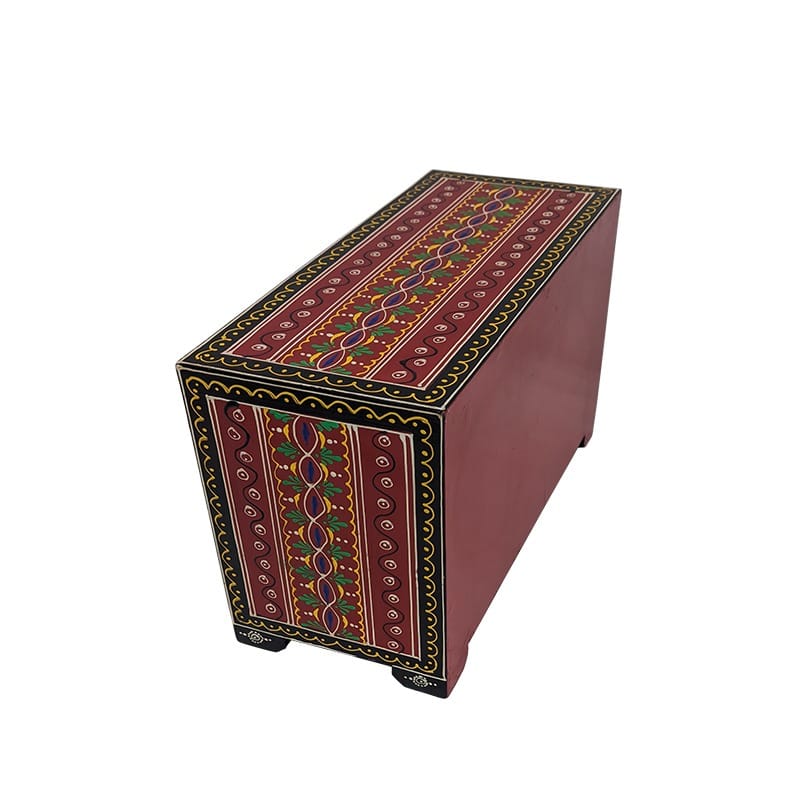 Wooden Fine Emboss Small Chest of Drawer Jewellery Organiser Drawer Chest view 2