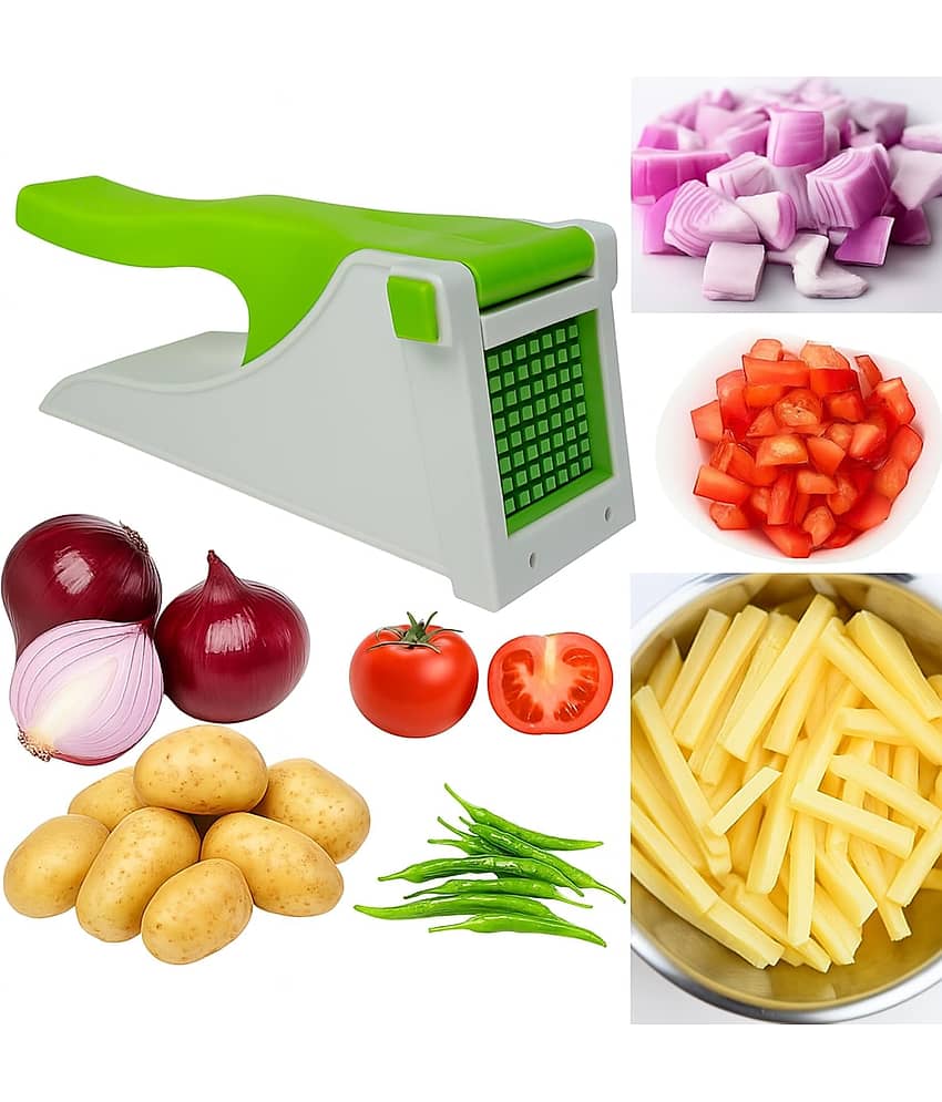 THRIFTKART - French Fries Cutter Machine - French Fry Cutter | French Fries Machine | Potato Chips Cutter Chopper | Thick Absorbent Chenille (Chopper, Pack of 1) view 2