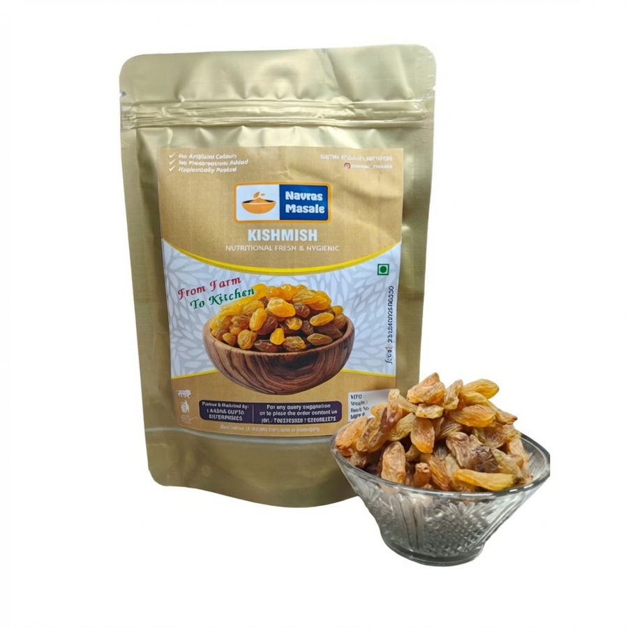 Navras Masale Kishmish - 100 gm - One pack of raisins view 2