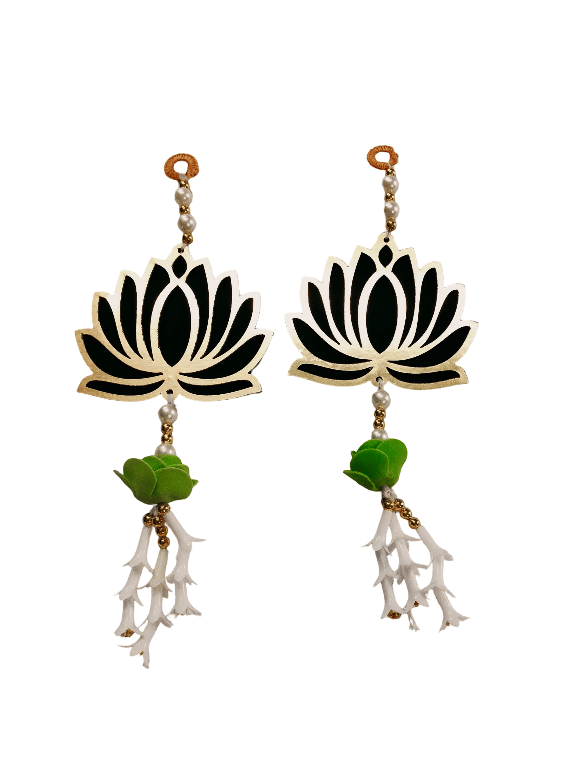 Elegant Lotus Flower Hanging Set for Home Decor view 2
