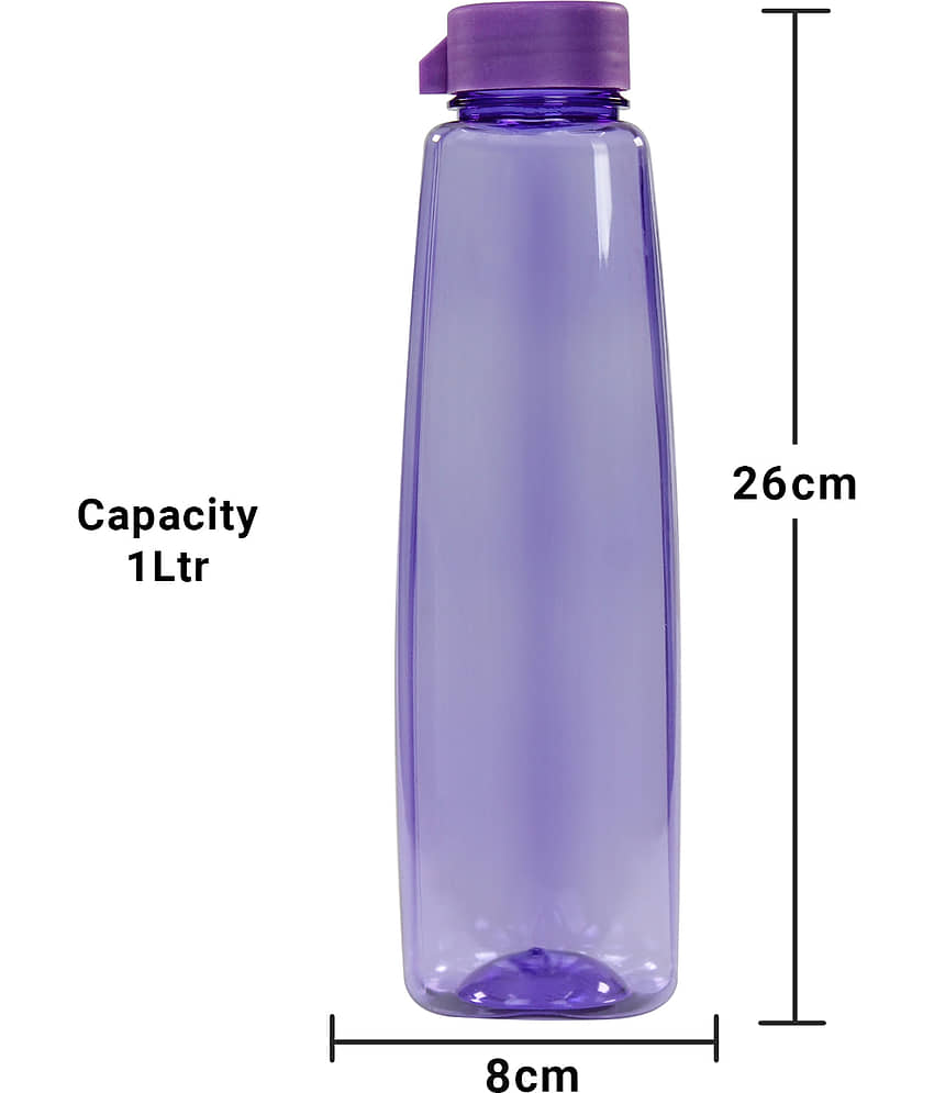 PearlPet Kohinoor-1000ML-BLUE-6PCS Blue Plastic Water Bottle 1000 mL ( Set of 6 ) view 2