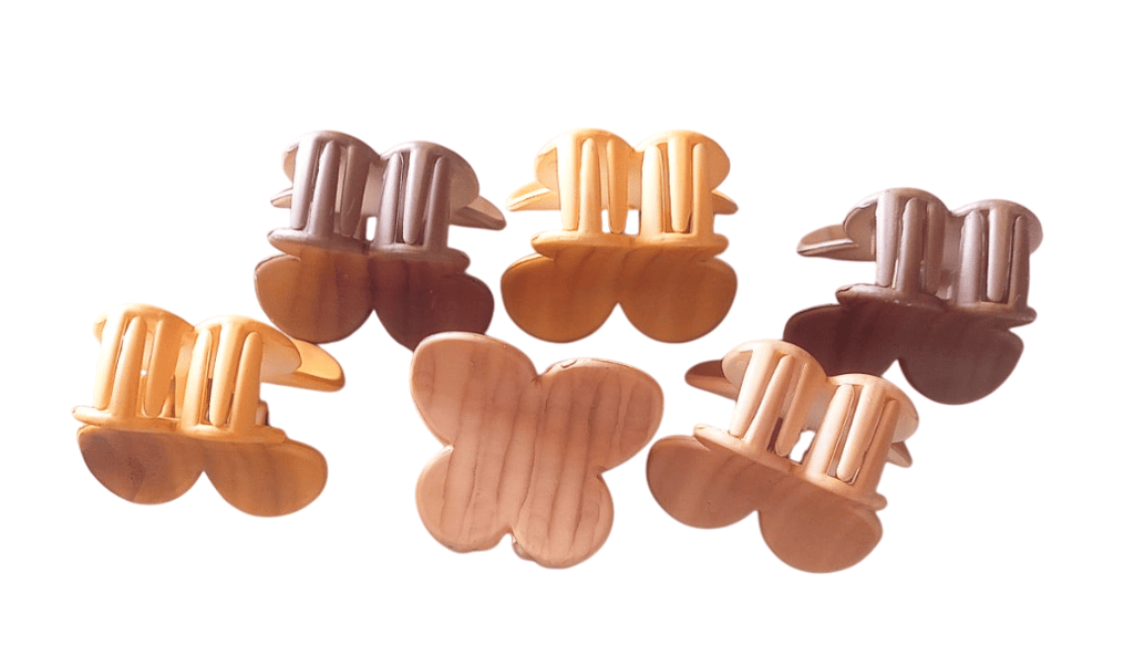 6 Pack of Butterfly Hair Clips - No Slip Grip - Strong Hold - Perfect for Thick or Fine Hair view 2