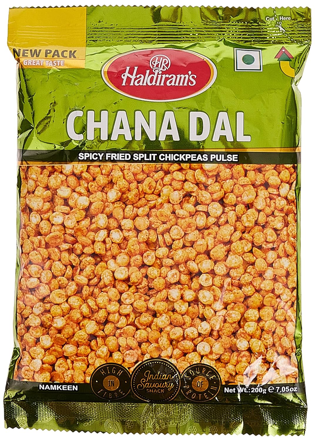 Haldiram's Chatpata Dal, Crispy Chana Dal Coated With Delicious Masala, 220 G