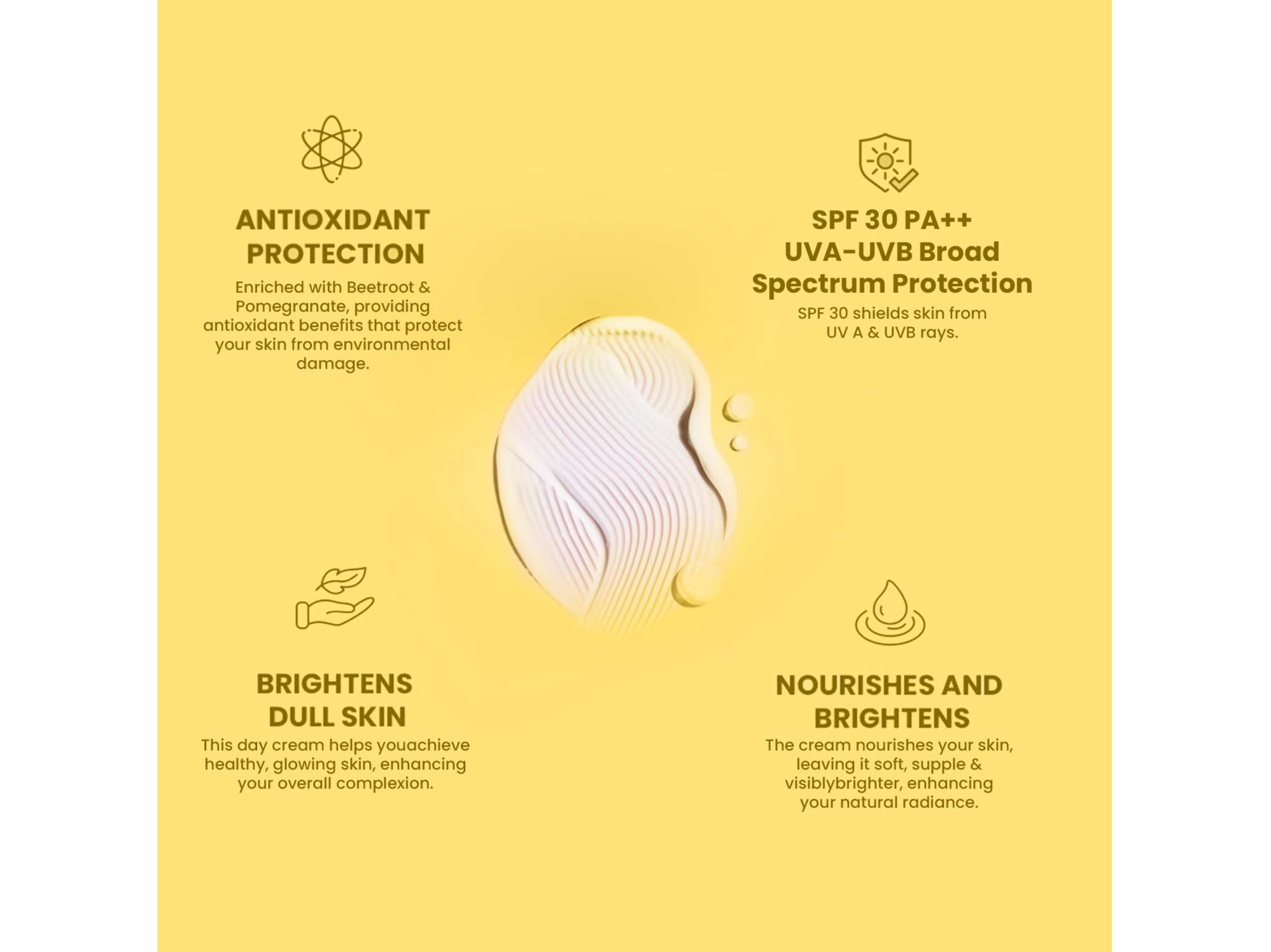 Glowing Skin Day Cream SPF 30 UVA UVB Protection, Moisturizes & Brightens Skin (40 GM) view 2