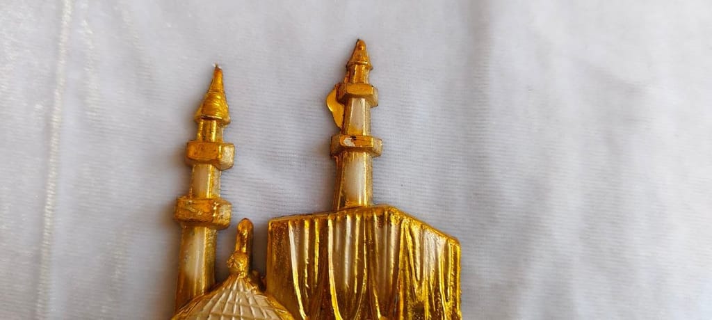 Gold-Plated Miniature Masjid Al-Haram Model view 2