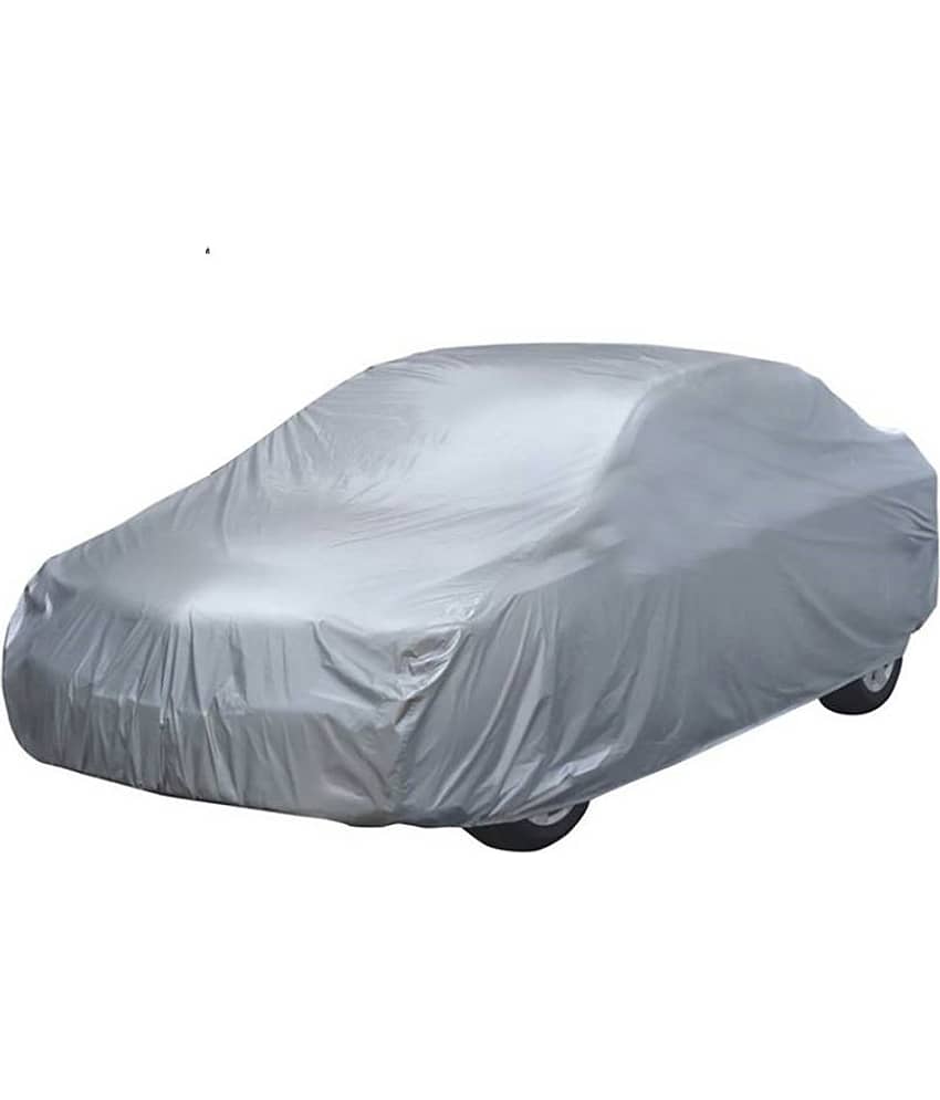 Autoretail Silver Color Dust Proof Car Body Polyster Cover Without Mirror Pocket Polyster For Nissan Sunny view 2