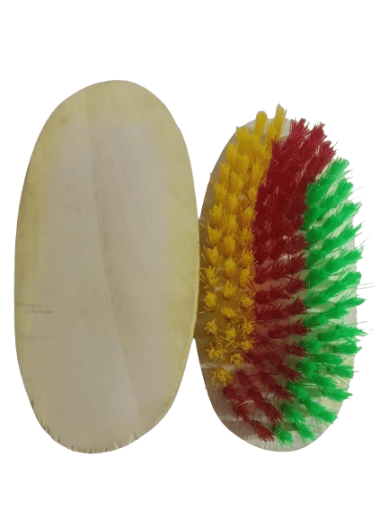 JMP BRUSH Premium Multipurpose Cloth Brush, with Soft & Hard Bristles, Assorted,Wood Pack of 6 view 2