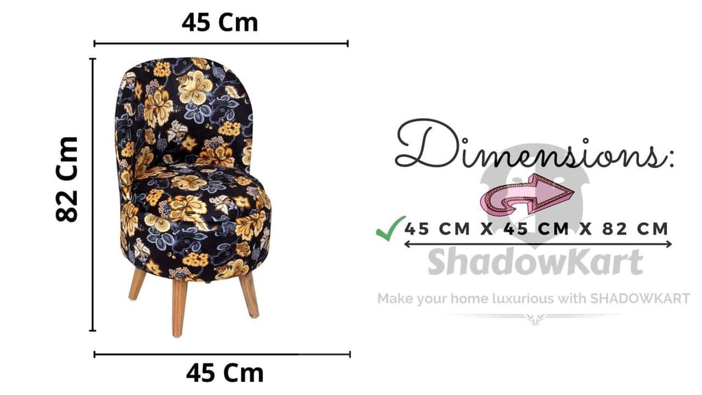 ShadowKart Ottoman Pouffes Sitting Mudda Puffy Stool for Living Room Dressing Table Pouf Round Footstool for Home Decor, Printed,18x18x32 Inch view 2