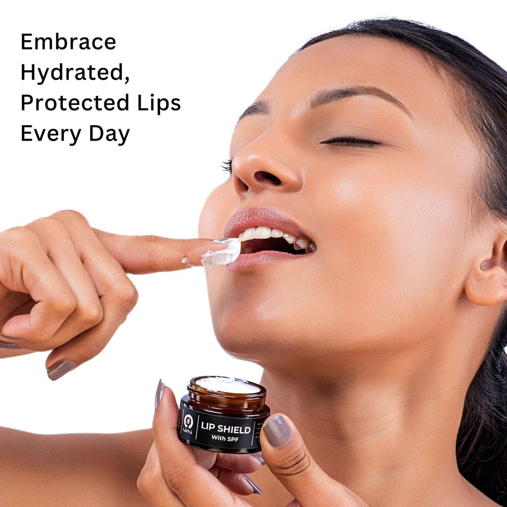 Tatha Lip Shield with SPF15 | Lip Cream for Men & Women | With Plants Stem Cells & Vitamin E | For Dark Pigmented, Dry & Chapped Lips | Intense Hydration, Healing & UV Protection | Vegan | 15g view 2
