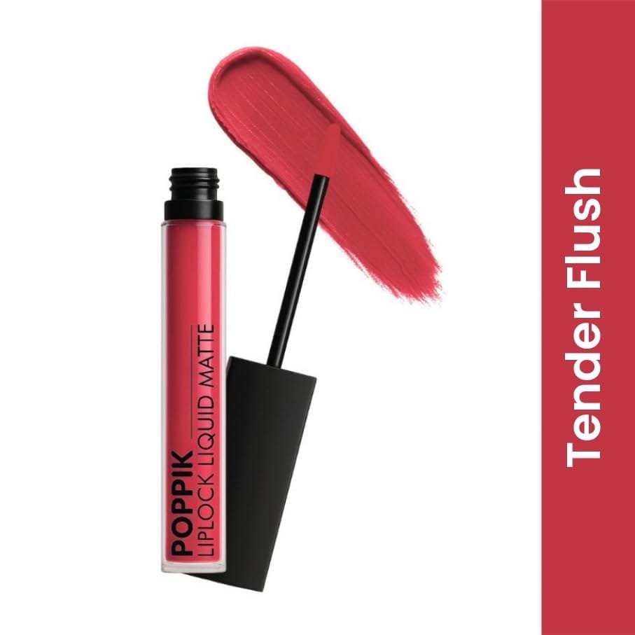 POPPIK Liquid Matte Lipstick for Women | Long Lasting, Smudge Proof, High Pigment Color | Lightweight Comfortable Wear | Transfer Resistant Lip Makeup, Ideal for Wedding, Special Occasions,Gift | 2ML view 2