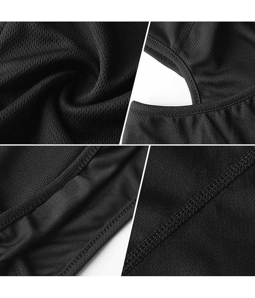 PROGIENCE - Black Polyester Anti Pollution Mask ( Pack of 1 ) view 2