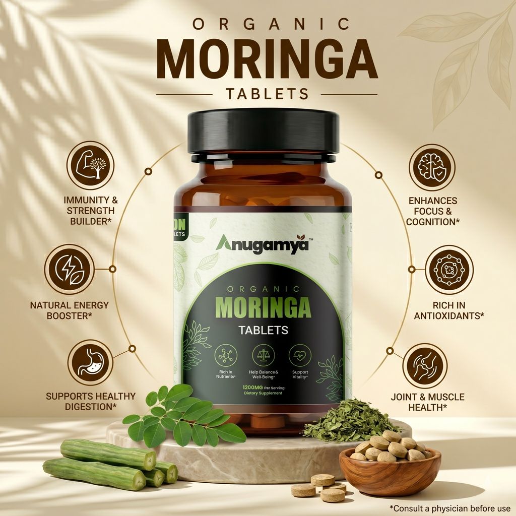 ORGANIC MORINGA TABLETS 600 MG 60 PACK view 2