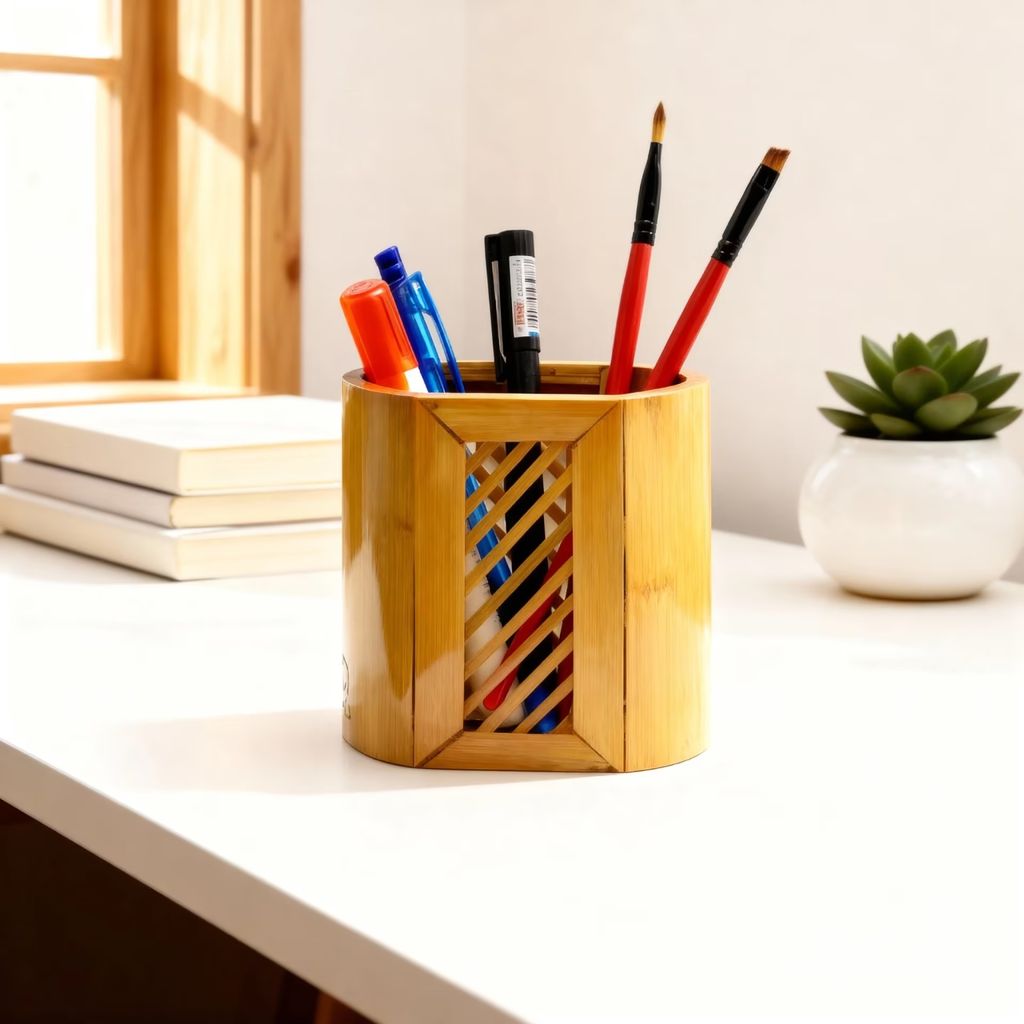 Wooden Pen Holder view 2