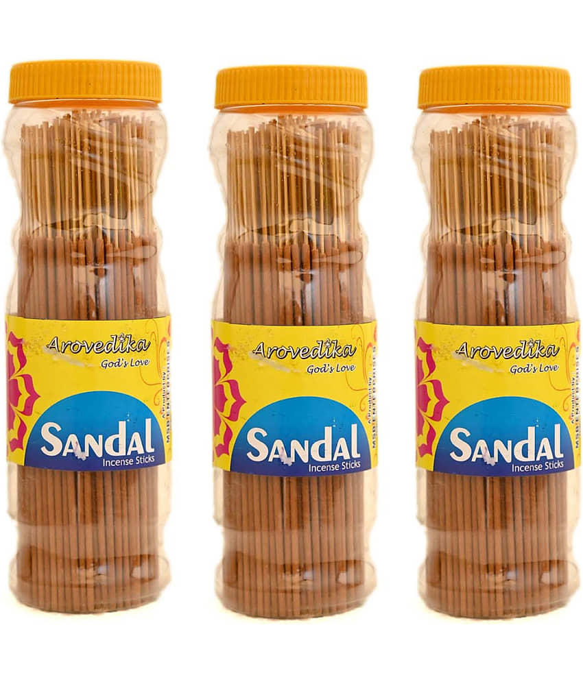 arovedika Incense Stick Pure Sandal 250 gm ( Pack of 3 )