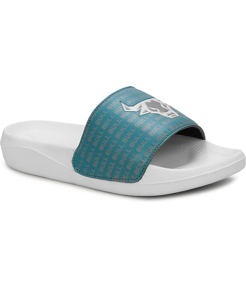 PERY PAO Sea Green Men's Slide Flip Flop view 2