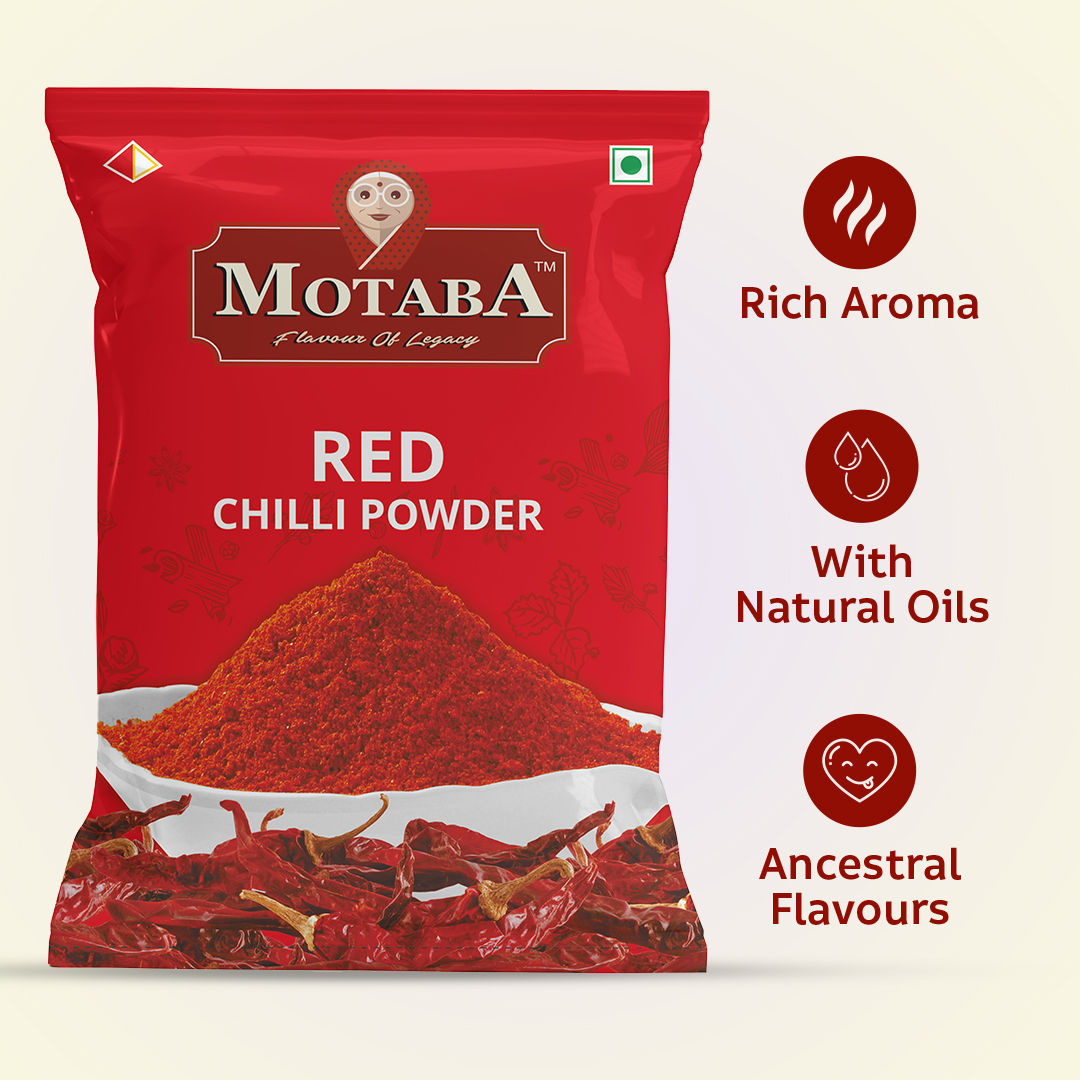 MOTABA Red Chilli Powder, Turmeric Powder & Coriender Powder Combo, 100 gm Each - Pack of 3 view 2