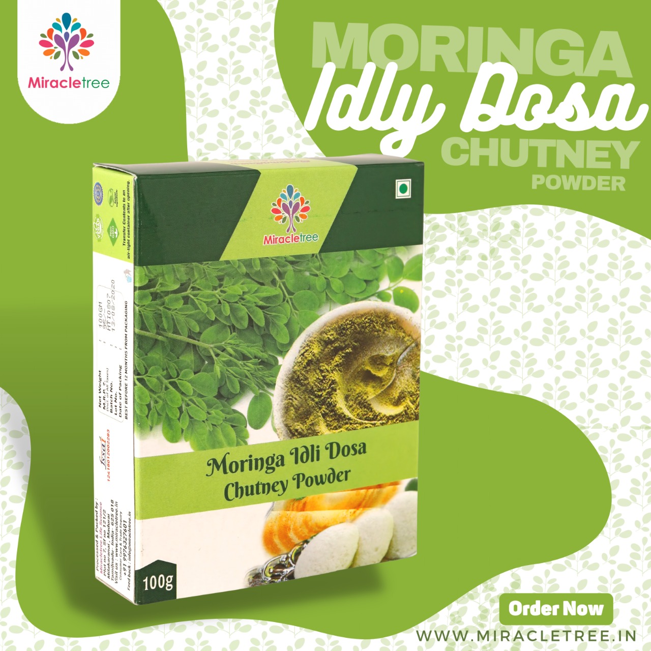 Moringa Idli Dosa Chutney Powder (100g) view 2