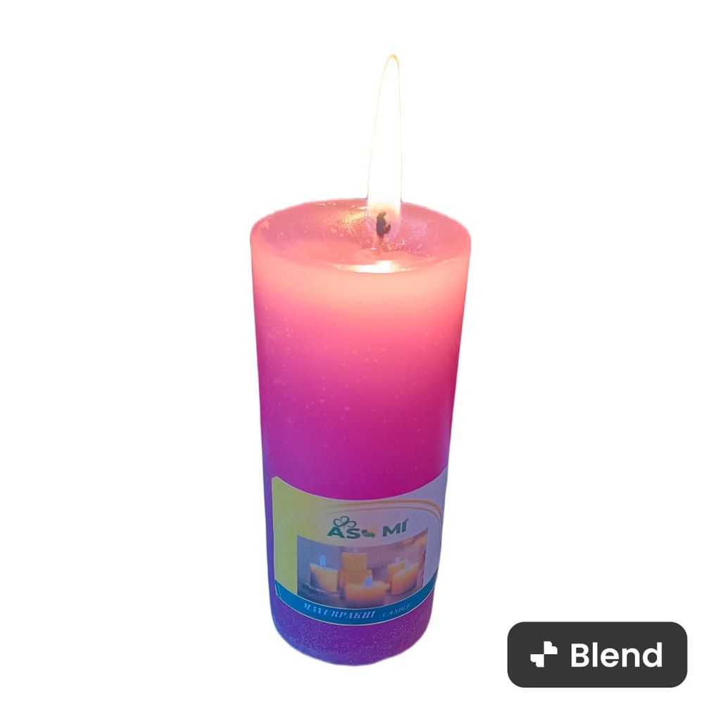 ASOMI HAND MADE PINK DECORATIVE CANDLE view 2