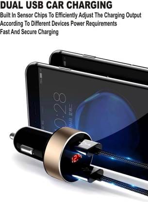 DUDAO 40.8 W Qualcomm 3.0 Turbo Car Charger (Black) view 2