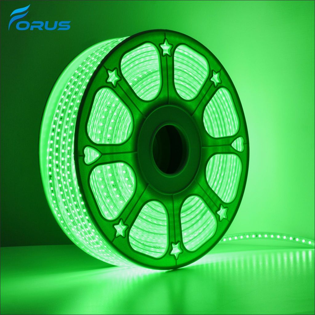 Forus LED Rope Strip Light 5 Meters 1 Year Warranty, Outdoor Waterproof Decorative Cove Lights for Ceiling, Balcony, Home Decor, Interior Decoration, Flexible Rope Light for Diwali, Christmas & New Year -Green