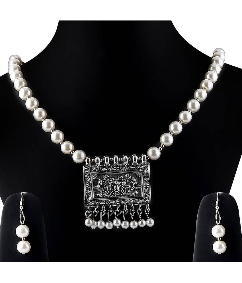 Silver Shine Pearls SILVER Contemporary Contemporary/Fashion Antique view 2