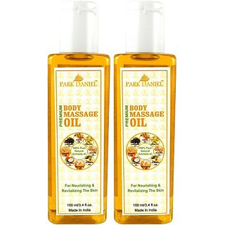 PARK DANIEL Organic Body Massage oil combo of 2 bottles of 100 ml (200 ml) (200 ml) view 2