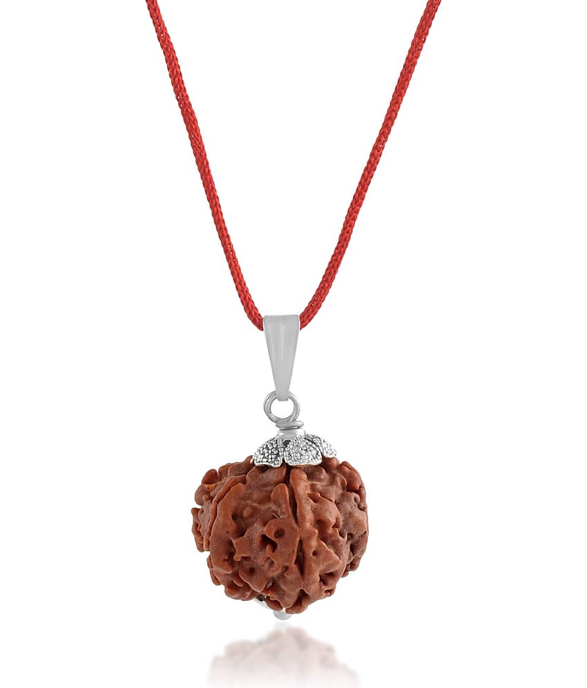 ADMIER 7 Mukhi Rudraksha Pendant With Thread ( Pack of 1 ) view 2