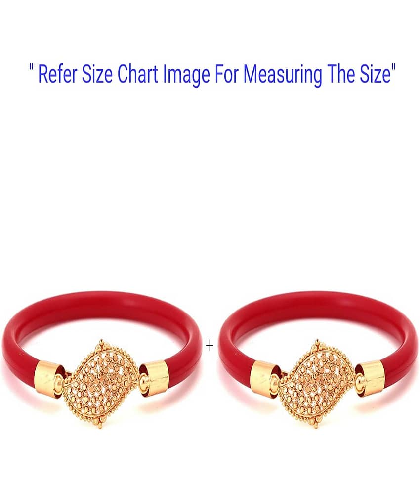 Bovzen - Red Bangle ( Pack of 2 )