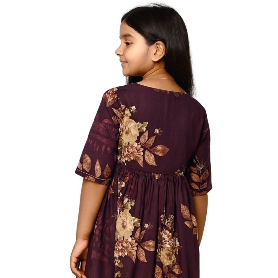 SHORT KURTI (MAROON) view 2