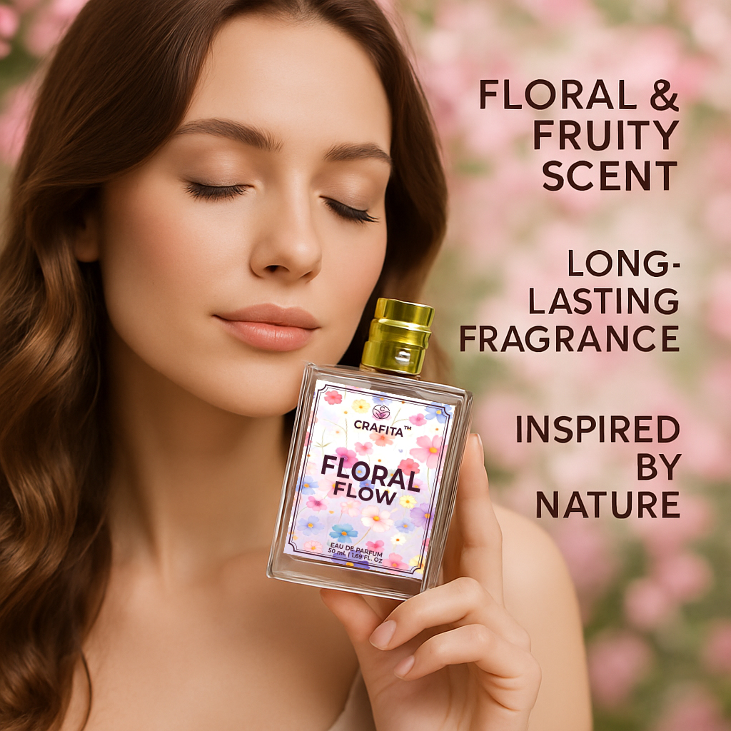 Floral Flow Elegant Perfume for Women | Romantic & Long-Lasting Floral Fragrance | Premium Eau de Parfum for Daily & Party Wear | Luxury Gift-Ready Womens Scent 50mL