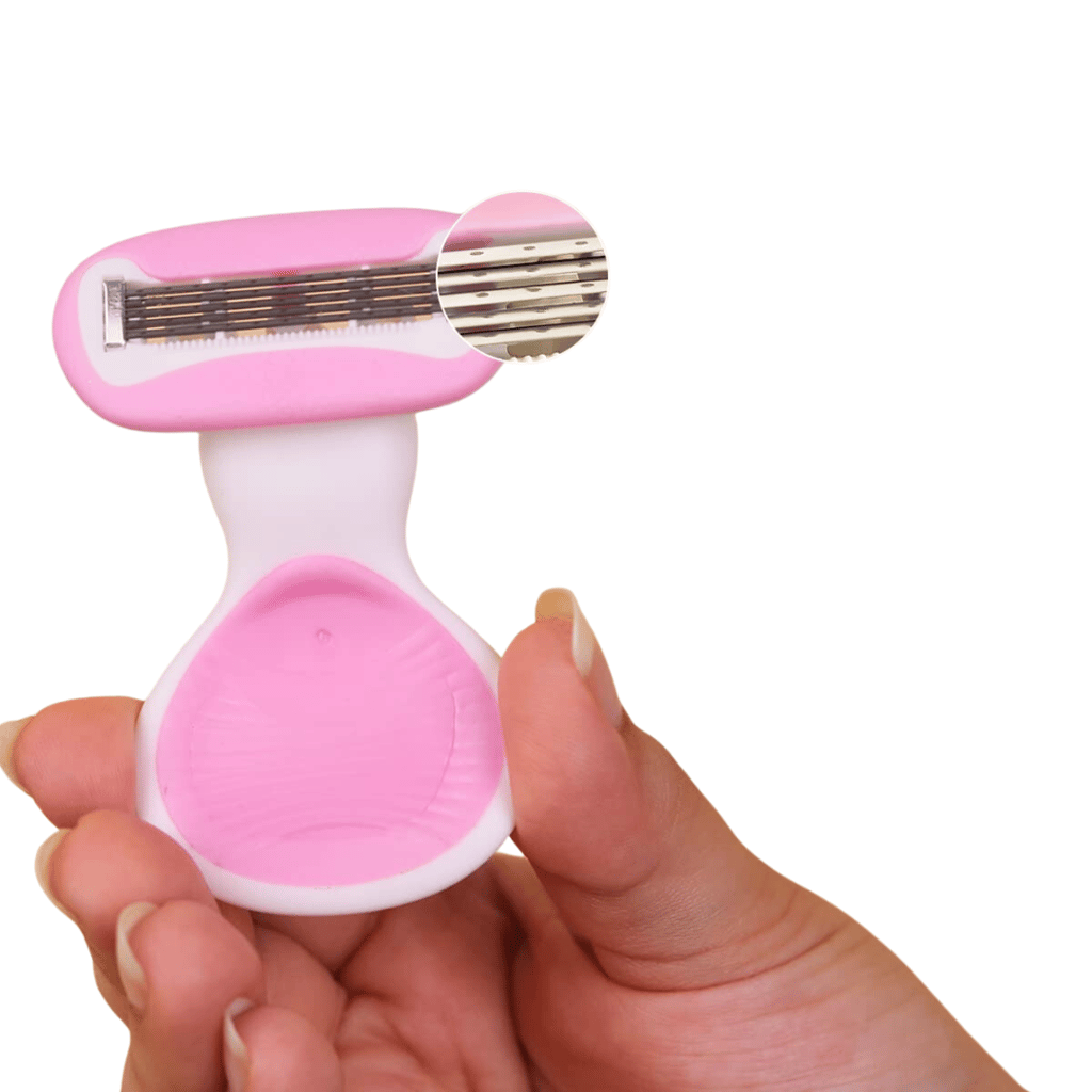 Ossden Body Razor for Womens Hair Removal | With Travel Case | 5-Blade Precision (Pack of 1) view 2