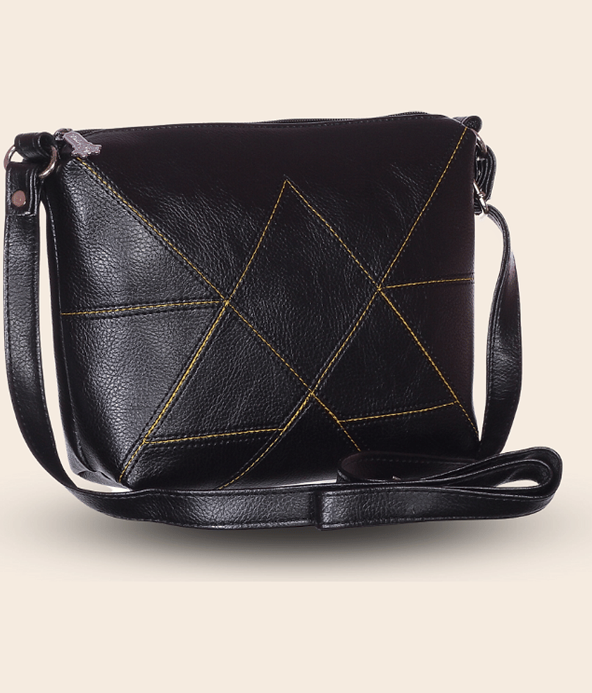 Blubags Sling Bag PU Set of 1 ( Black )