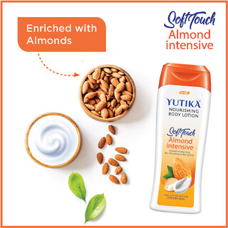 Yutika Nourishing Soft Touch Body Lotion Almond + Aloevera Intensive 200ml Pack Of 2 view 2