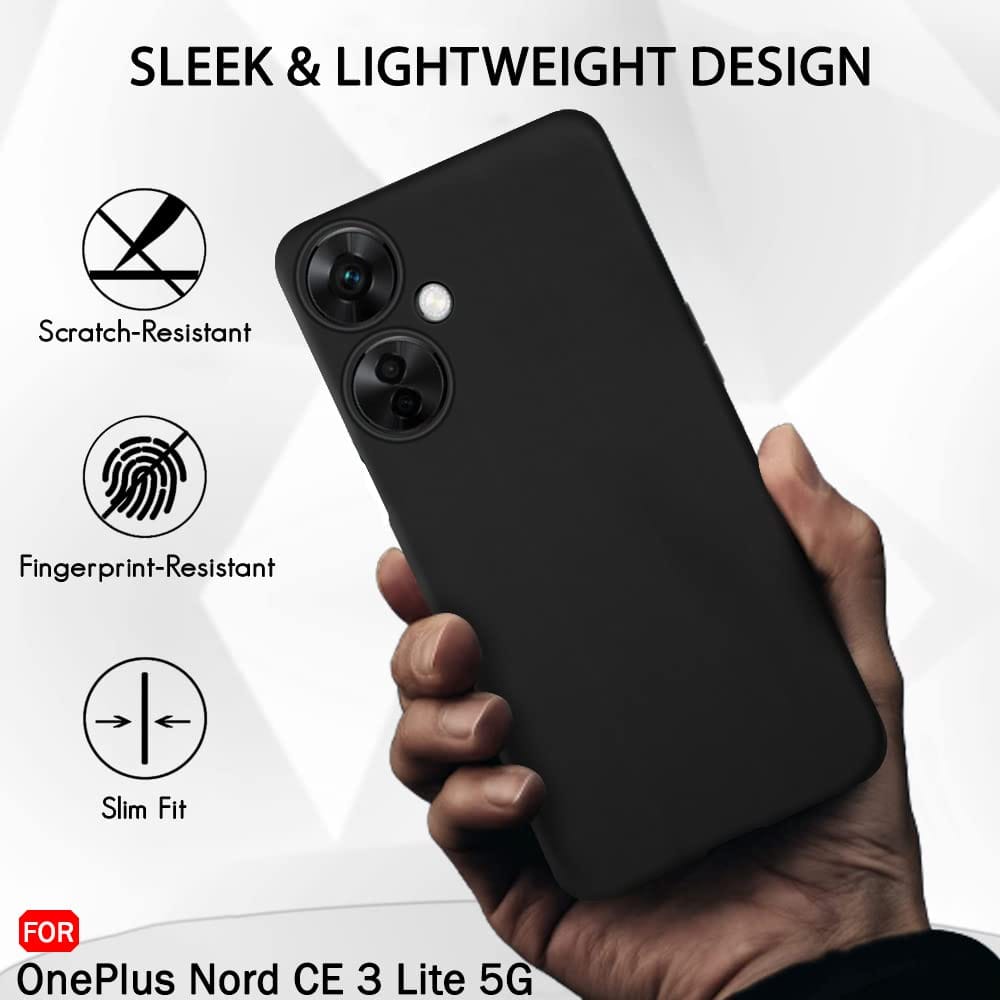Faircost for Oneplus Nord CE 3 Lite black matte Soft back cover view 2