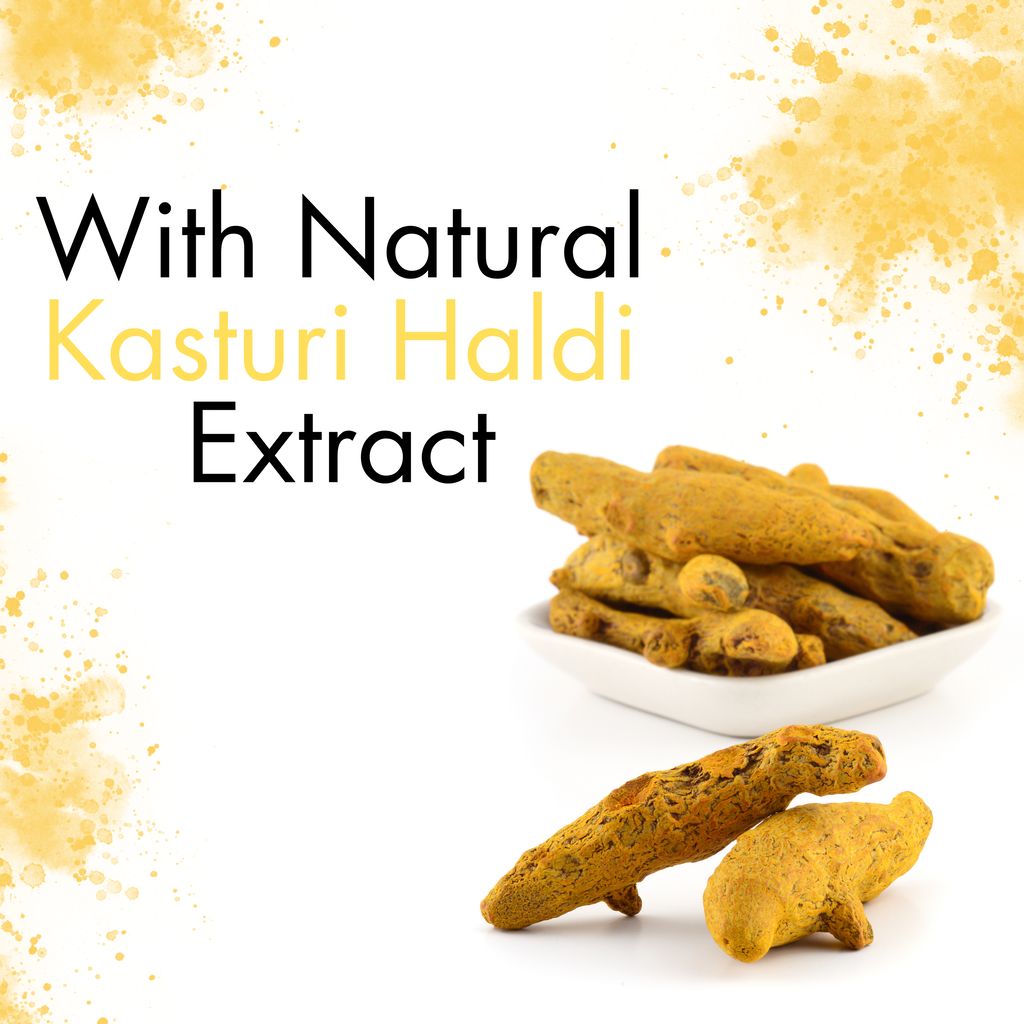 LEvee 100% Natural Kasturi Haldi Powder | Pure Wild Turmeric for Face & Skin Brightening | Non-Staining Acne & Pimple Control Mask | No Preservatives, No Chemicals | Glowing Skin & Tan Removal | For All Skin Types | 100gm view 2