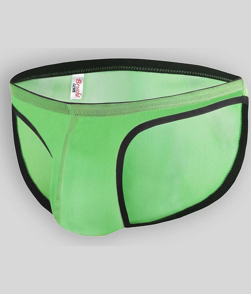 Bruchi Club Pack of 1 Lycra Briefs For Men's ( Mint Green ) view 2